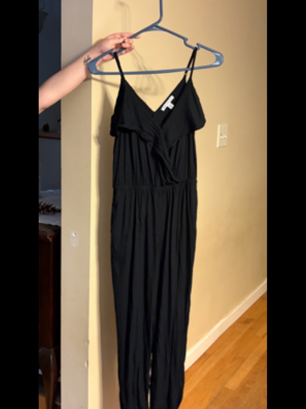 Women's Black Sleeveless Jumpsuit american eagle